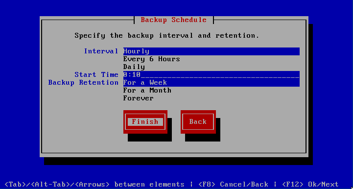 provBackupSchedule