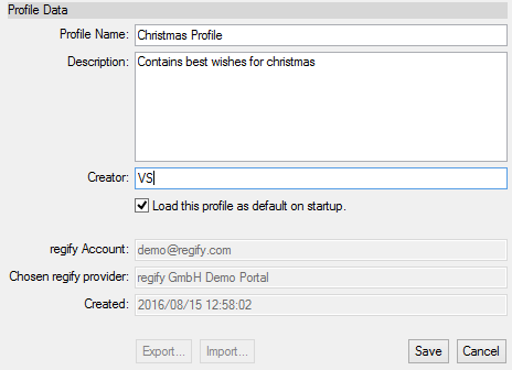 profile manager edit